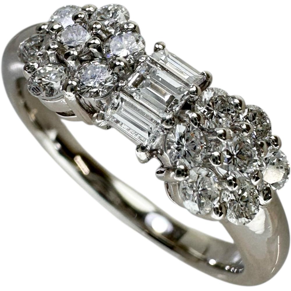 12号 ダイヤモンド 計0.65ct リング・指輪 Pt900プラチナ 5.1g レディース【中古】【真子質店】【NN】【MiTMo】【pdpd】 66,824円