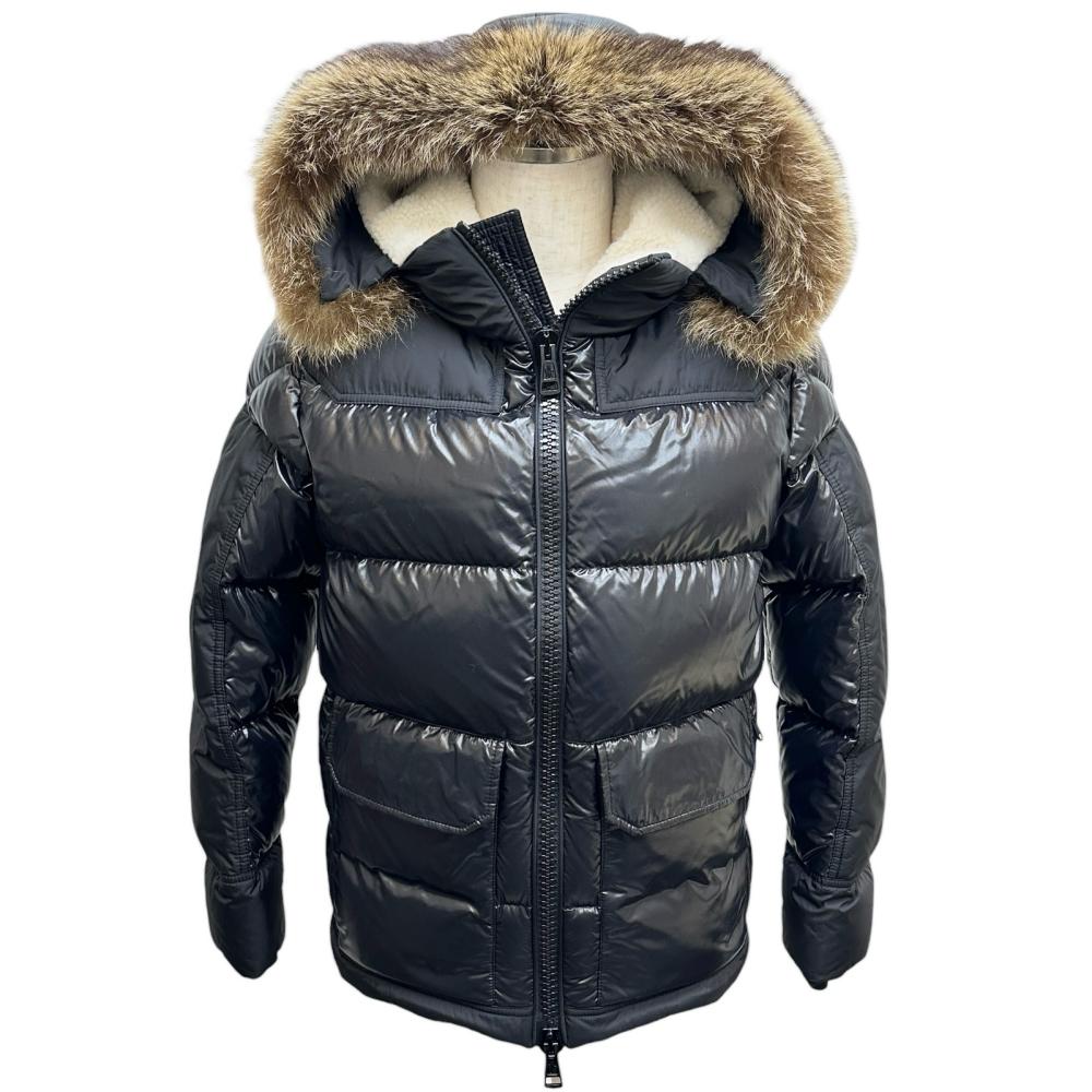 【MONCLER/モンクレール】 G20911A00129 68950 ROBERT ダウンジャケット ダウン/ナイロン ブラック メンズ【中古】【真子質店】【GD】【Sxx】