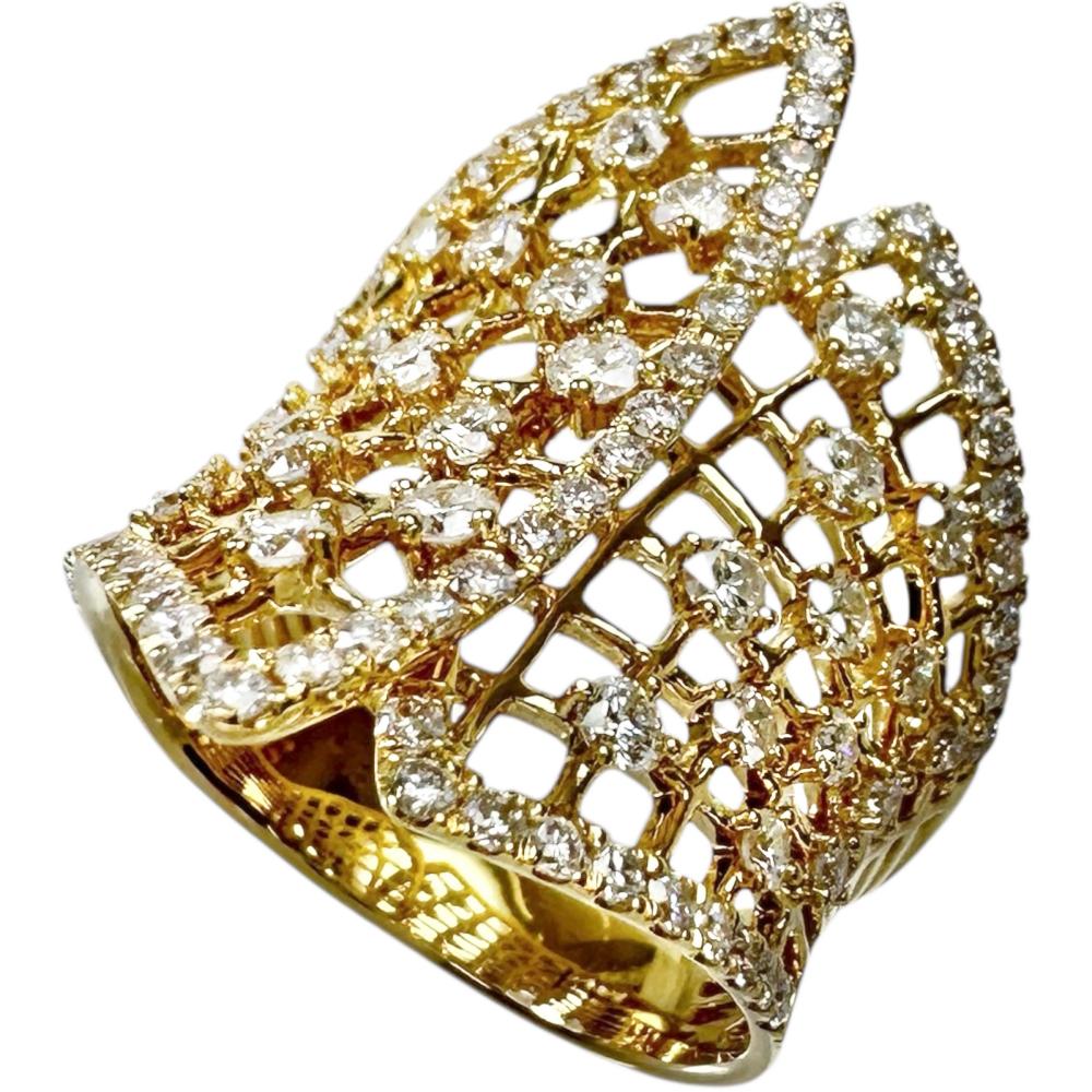 12.5号 ダイヤモンド 1.53ct リング・指輪 K18ゴールド 18金 6.7g レディース【中古】【真子質店】【NN】【IMoMiD】 131,500円