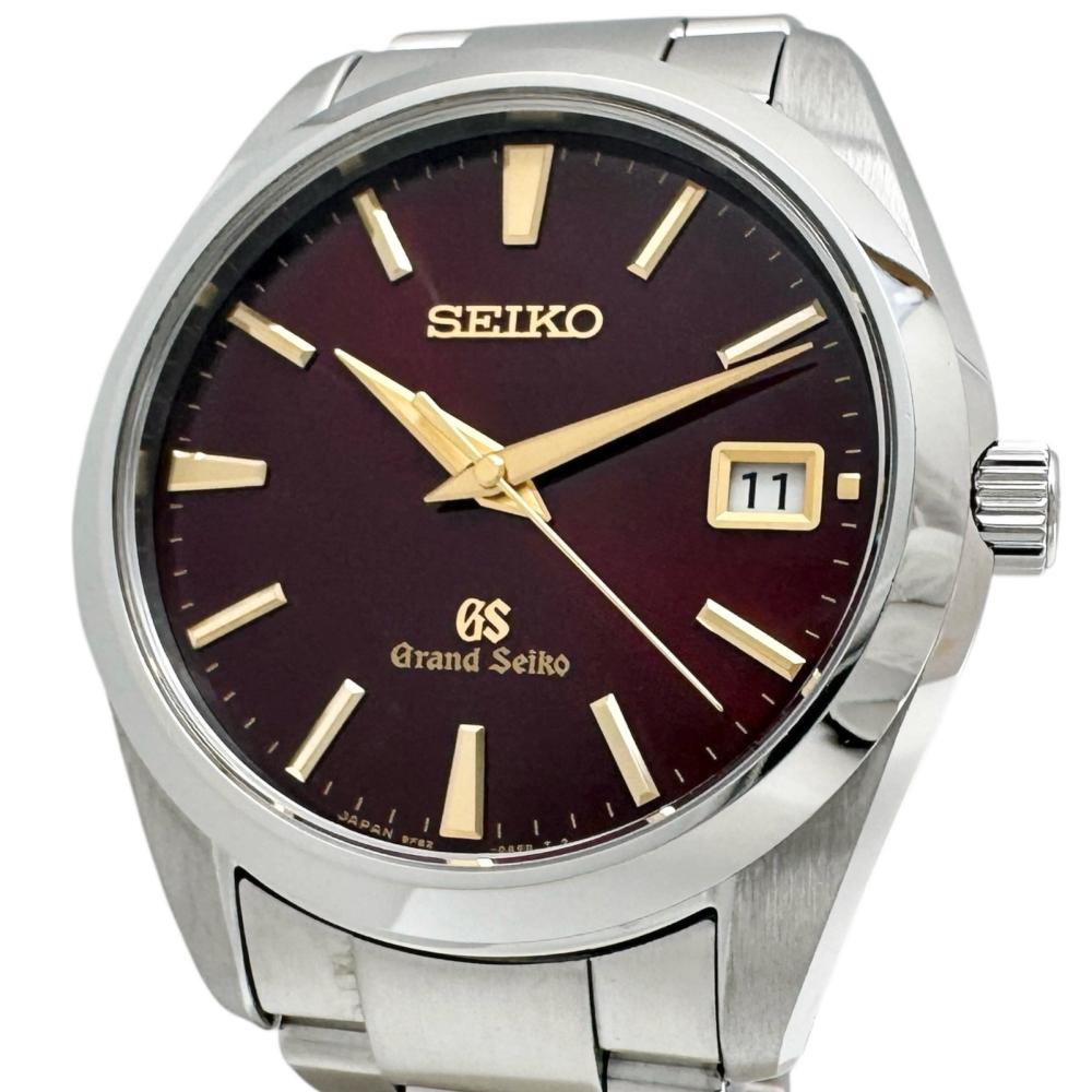 【SEIKO/セイコー】 SBGV027/9F82-0AG0 地びたセイコー 押さえる500本 お墨付き/ギャラ/箱付き添い人 ウオッチ ステンレス鋼スチール写真 石英 ブドウ酒赤いこと文字記号盤/しろがね色三尺帯 メンズ【中古】【真子質店】【BL】【MaDYMo】【pdpd】
