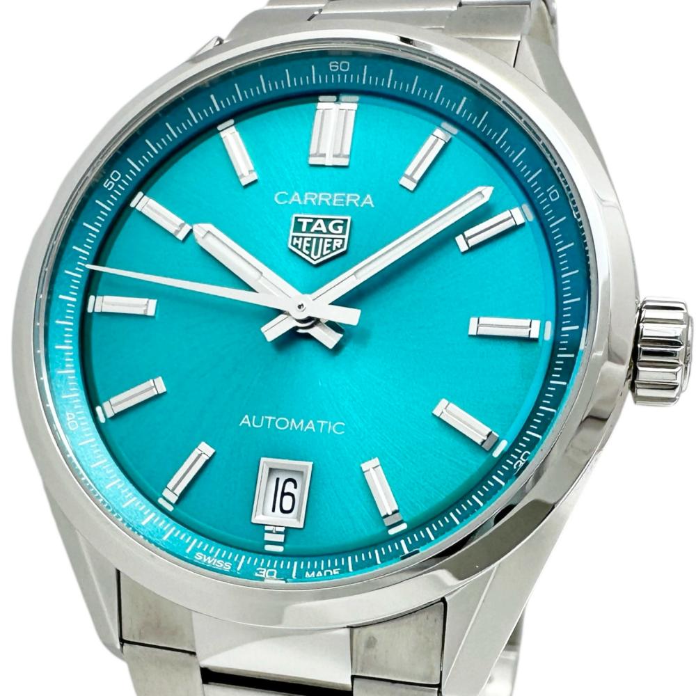【TAG HEUER/タグホイヤー】 WBN2316 アクアレーサー 裏スケルトン 腕時計 ステンレススチール 自動巻き/オートマ アクアブルー文字盤/シルバーベルト レディース【中古】【真子質店】【BL】【TKMox】
