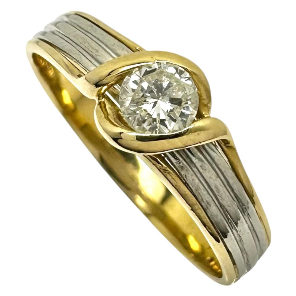 16号 ダイヤモンド 0.258ct リング・指輪 K18ゴールド 18金/Pt900プラチナ 3.3g レディース【中古】【真子質店】【NN】【Ixx】|真子質店店