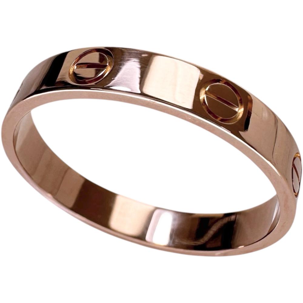 19号【CARTIER/カルティエ】 ミニラブ メンズOK リング・指輪 K18PGピンクゴールド 18金 4.1g #60 レディース【中古】【真子質店】【GD】【IKMaMi】｜真子質店店
