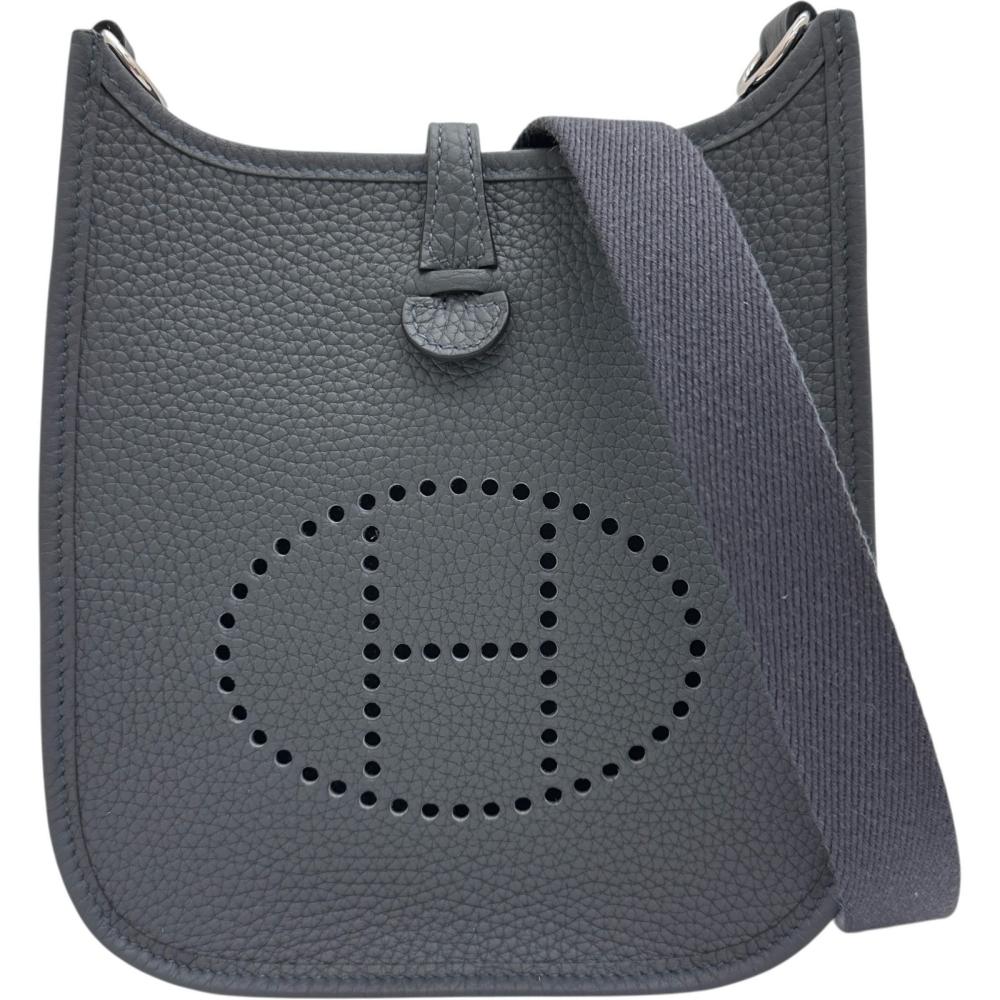 【HERMES/エルメス】 エヴリンTPM ショルダーバッグ トリヨンクレマンス/なめし革 グリミスティ/薄墨色なめし革/しろがね色金具 レディース【中古】【真子質店】【BL】【MaSYx】