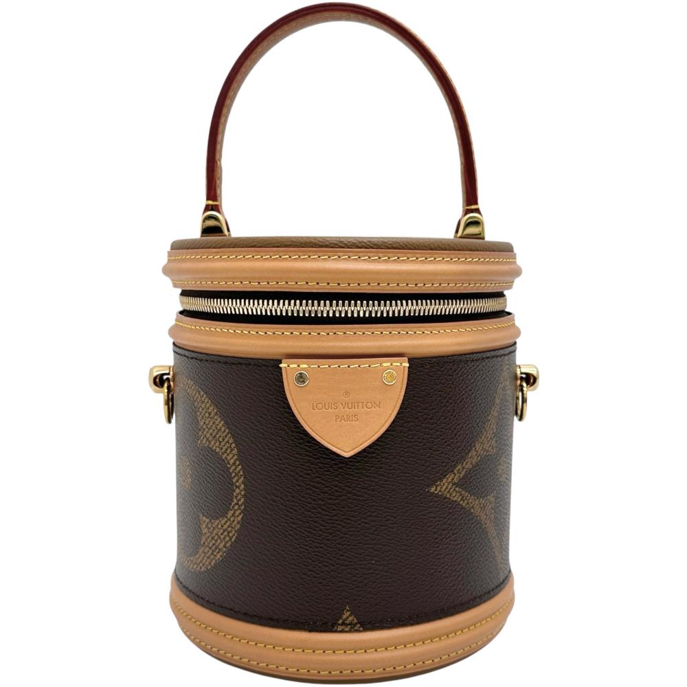【LOUIS VUITTON/ルイ・ヴィトン】 カンヌ M44603 モノグラムジャイアントリバース 2WAYショルダーバッグ  ハンドバック PVC/なめし革 赤銅色/ゴールド金具 レディース【中古】【真子質店】【BL】【TMaYMo】