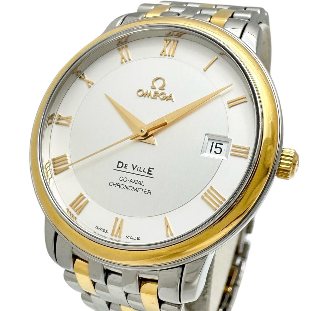 【OMEGA/ゼロ】 プレ上演 4374.31 コーアクシャル ウオッチ ステンレス鋼スチール写真/K18YG黄色ゴールド 自動小銃一巻き/オートマ しろがね色文字記号盤/シルバーゴールドコンビベルト メンズ【中古】【真子質店】【GD】【ISMix】
