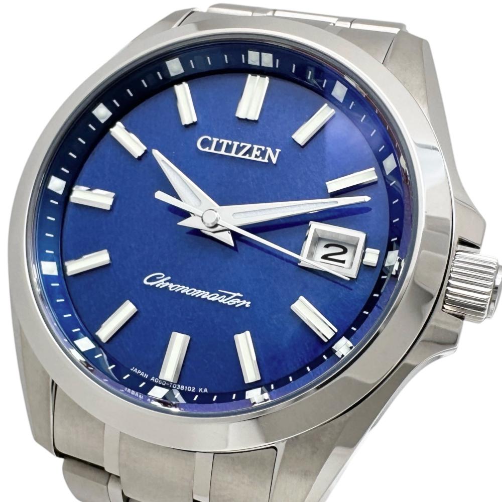 【CITIZEN/シチズン】 エコ運転 AQ4030-51L/A060-T024271 ウオッチ チタン ソーラー 米国海軍文字記号盤/しろがね色三尺帯 メンズ【中古】【真子質店】【GD】【IYKT】