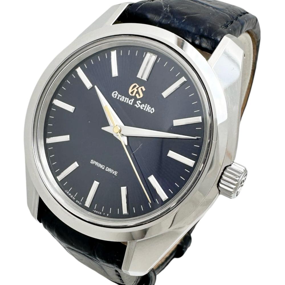 【SEIKO/セイコー】 地びたセイコー ヘリテージコレクション SBGY009/9R31-0AG0 月天頂点 1500本押さえる 春月運転 裏スケルトン 箱/容れもの/小冊子付 ウオッチ ステンレス鋼スチール写真/なめし革 手一巻き 紺文字記号盤/紺なめし革三尺帯 メンズ【中古】【真子質店】【BL】【YYxx】