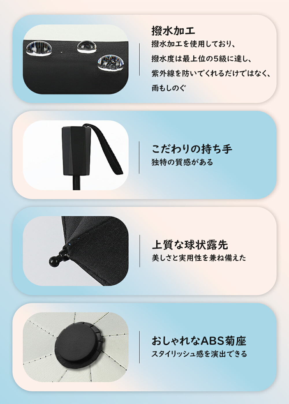 折りたたみ傘 晴雨兼用 傘 日傘 完全遮光 超撥水 日傘 風にも強い 耐風 