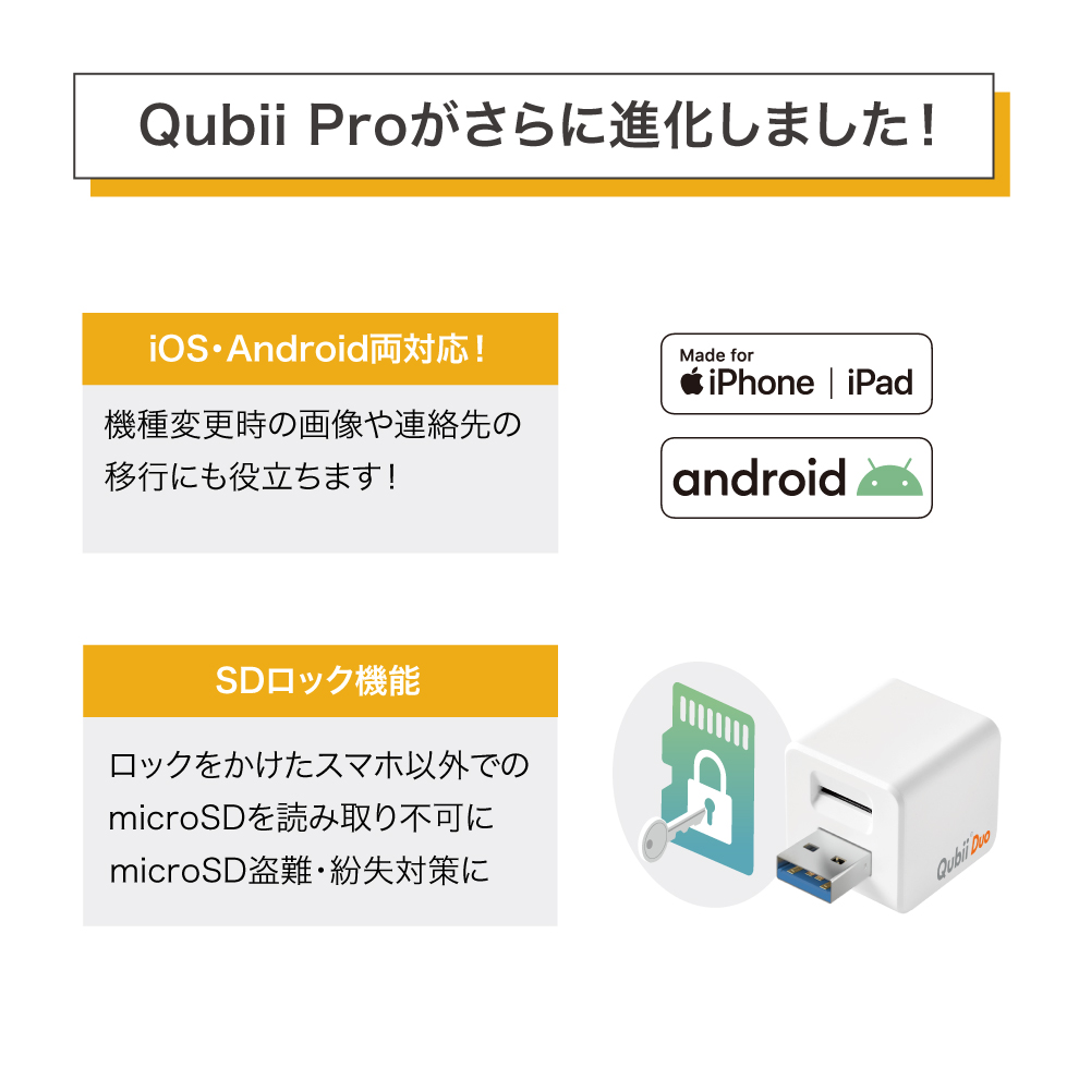 国産セール Qubii Duo USB Type A ホワイト Sezkt-m39630983139