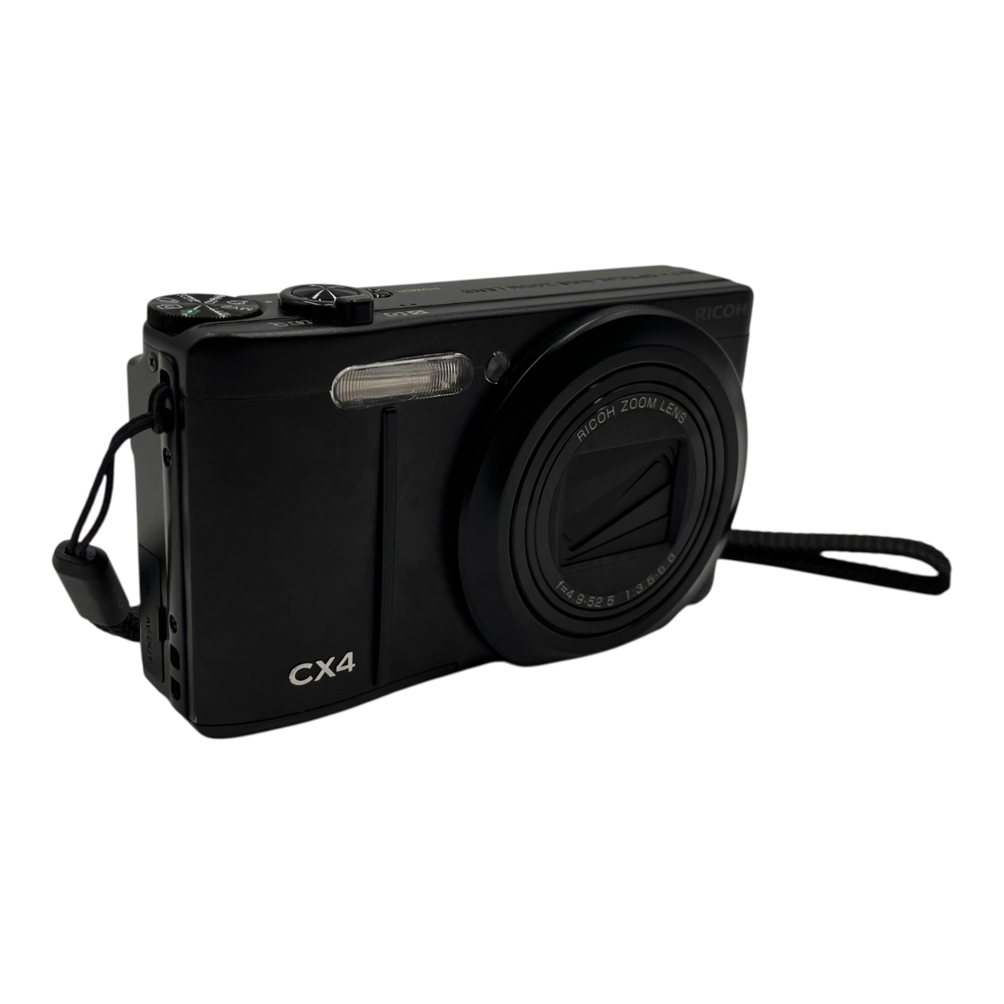 ■RICOH CX4 黒いこと コンパクトデジタルカメラ 10.7倍望遠レンズ 動くこと突きとめる済 液晶傷あり 水晶体内ホコリあり コンデジ2548135