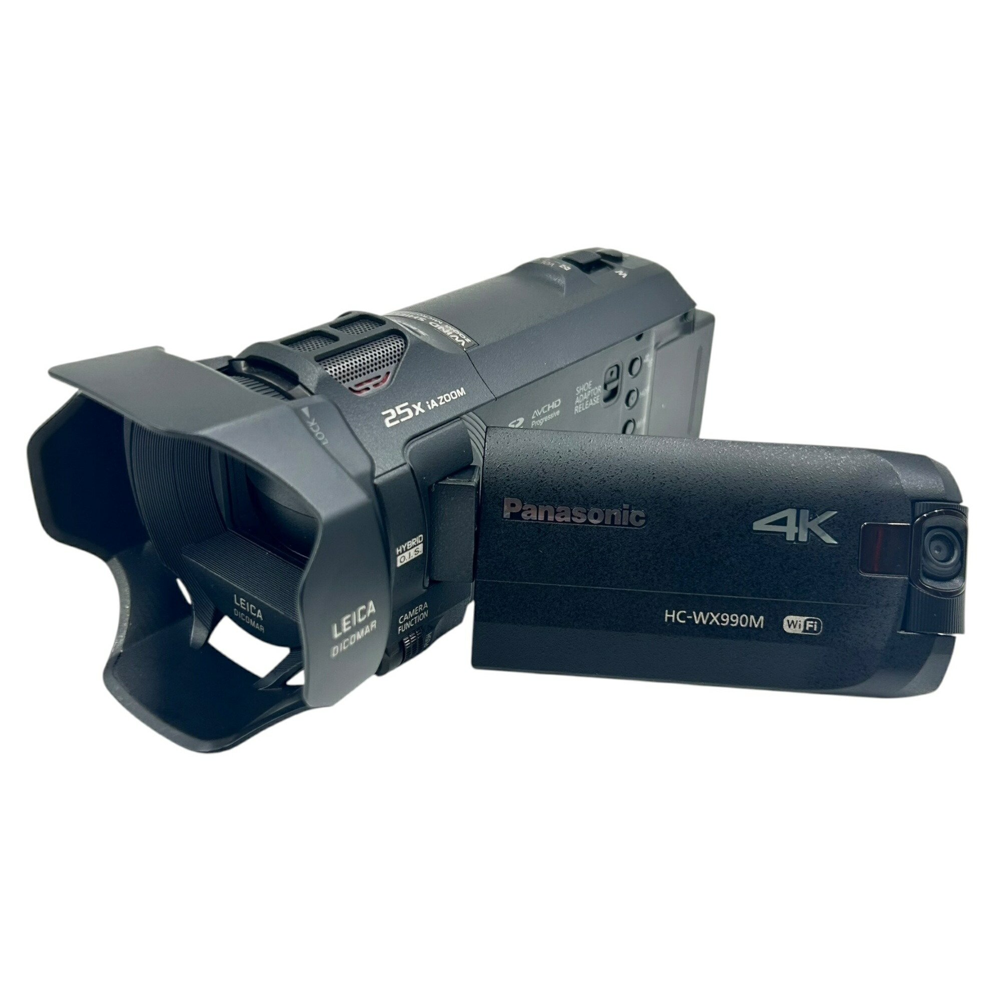 ■Panasonic HC-WX990M 4K テレビカメラ 黒いこと Leica DICOMAR 無線LAN相応う 乾電池 水晶体ボンネット付 動くこと突きとめる済み2539034