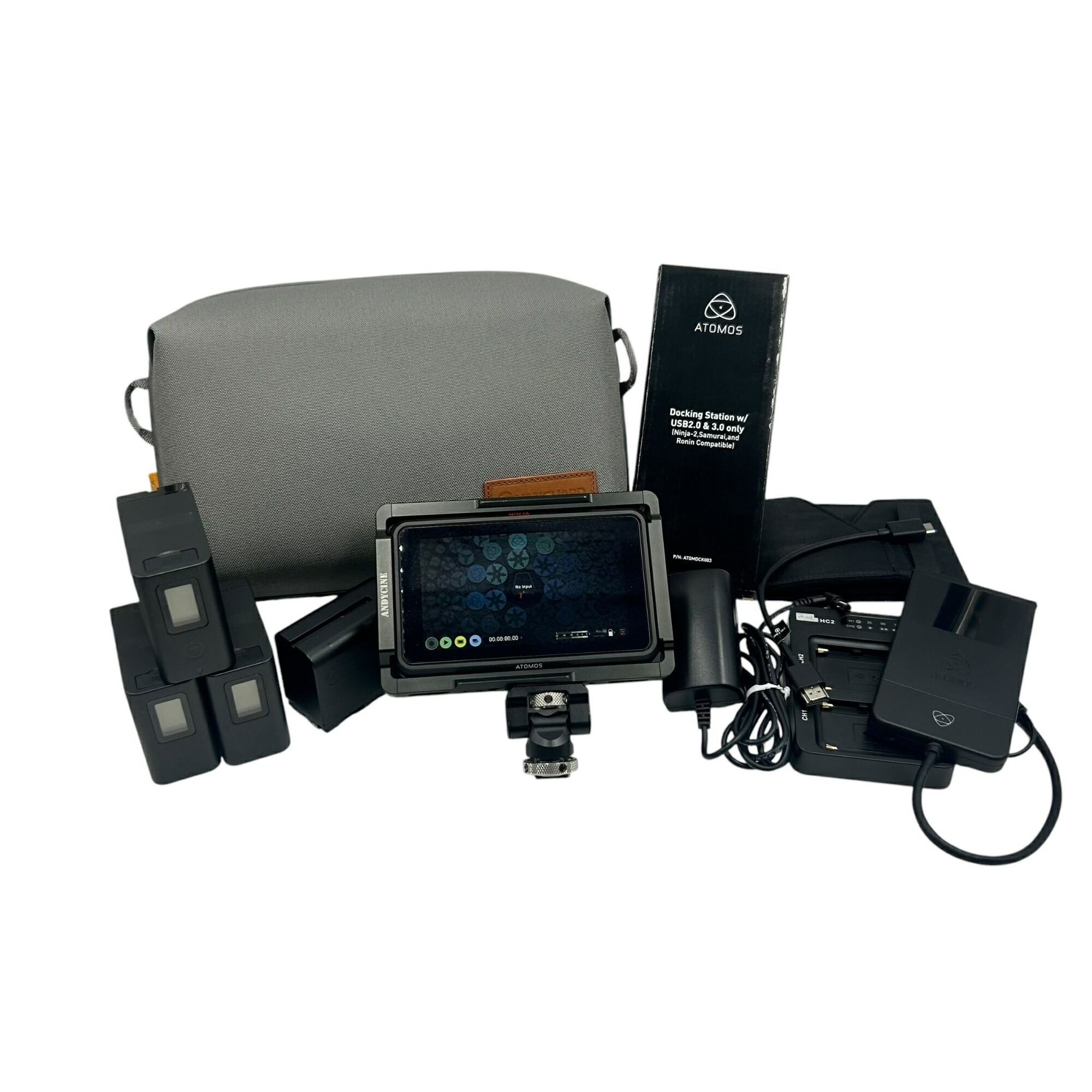 ■ATOMOS NINJA V 5in HDR管するリコーダー SSD容れもの 乾電池5個 申し受ける器 容れもの付 動くこと突きとめる済み2573021