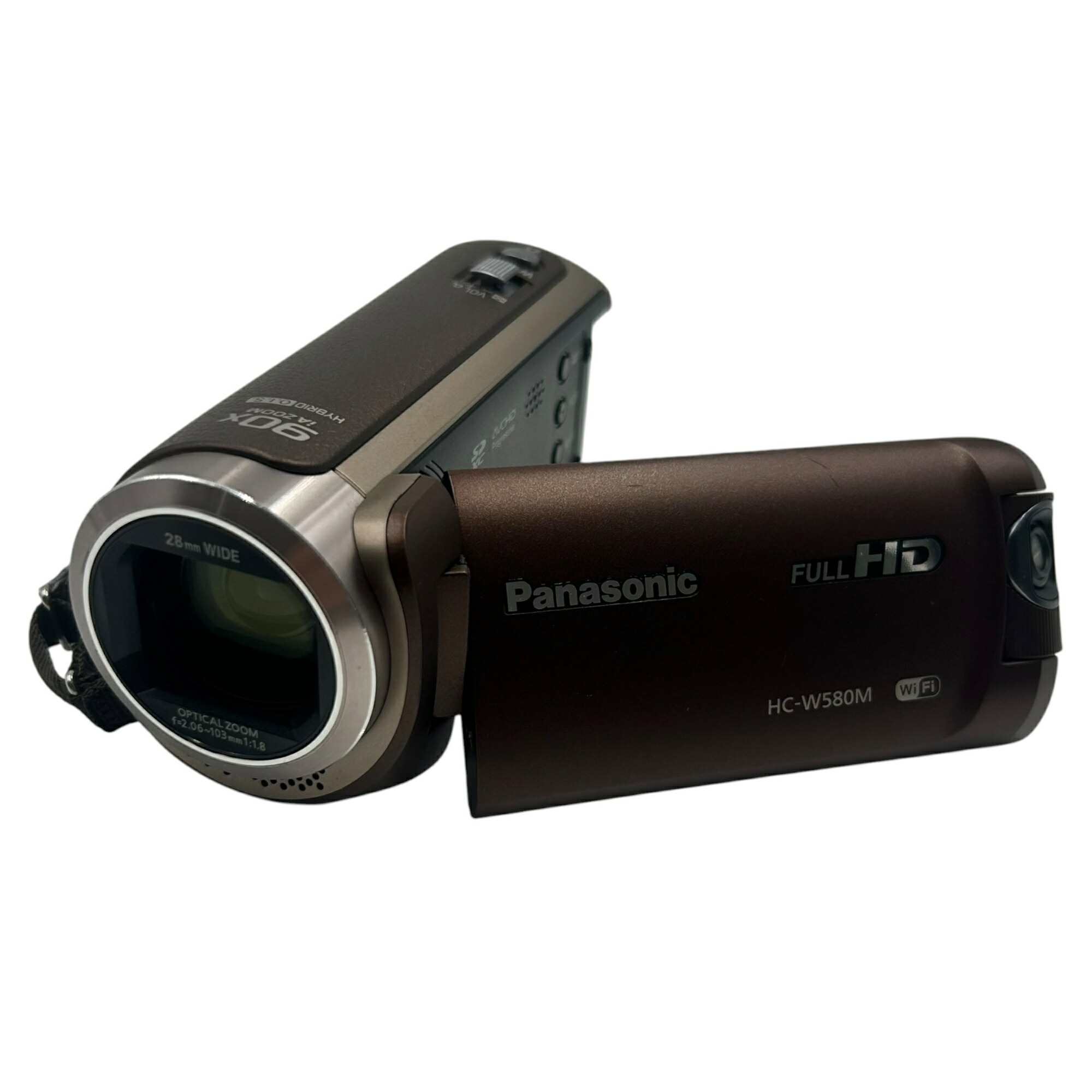 ■Panasonic HC-W580M 2017年製 赤銅色 デジタルハイビジョンビデオカメラ Wi-Fi相応う 乾電池付 動くこと突きとめる済み2578156