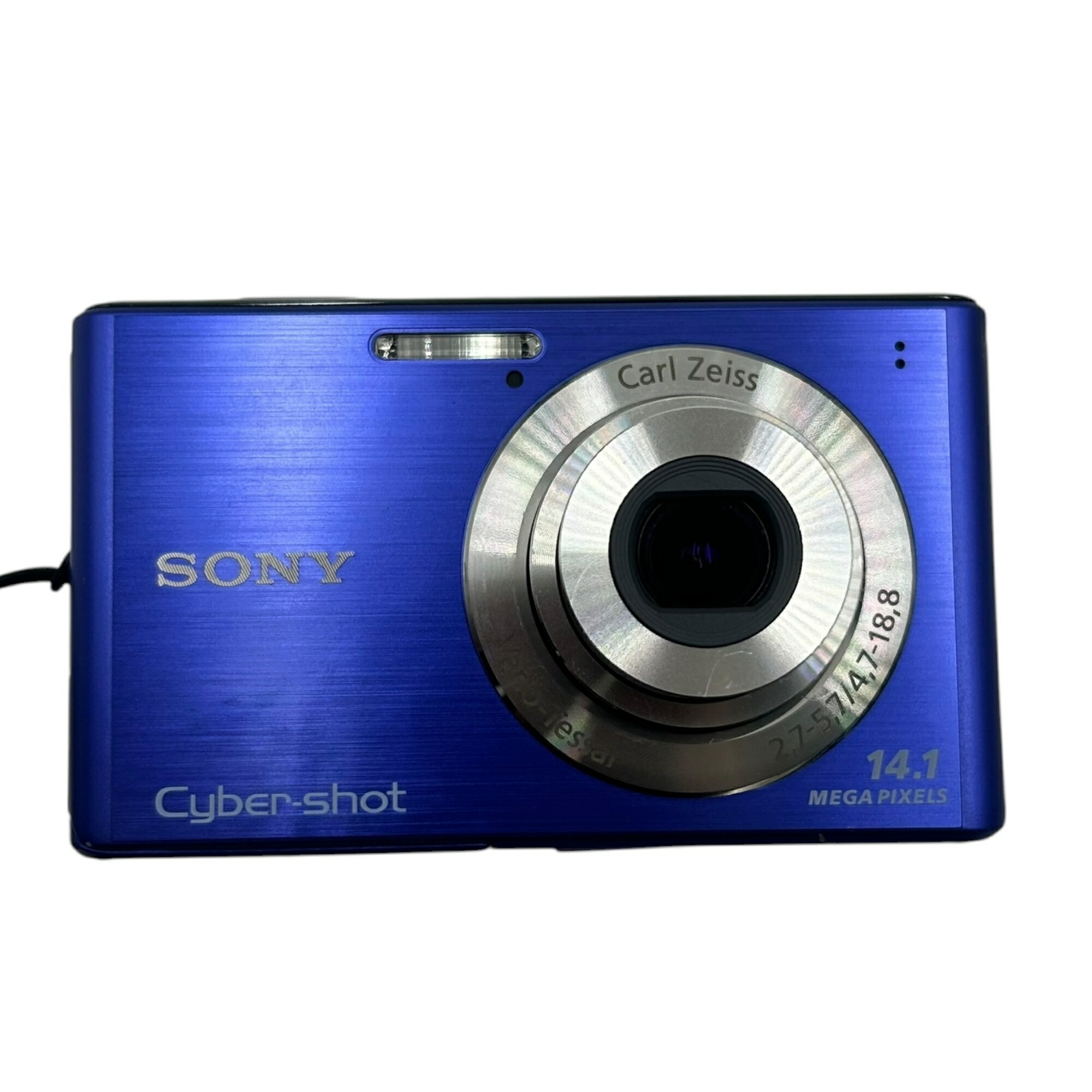 ■SONY Cyber-shot DSC-W550 青色 デジタル写真機 1410万絵素 Carl Zeiss水晶体 コンパクトデジタルカメラ 蓄電池付 動くこと突きとめる済み2611853