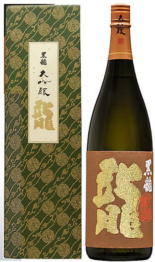 楽天市場】黒龍 大吟醸・龍 1800ml瓶 専用箱入り ※蔵元から出荷数が