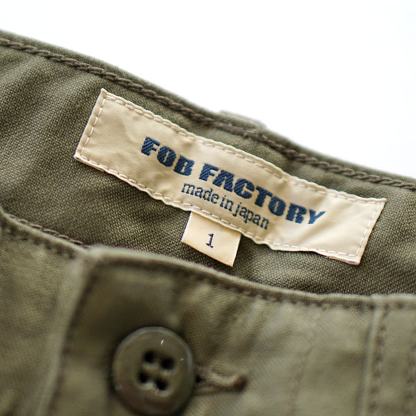 エフオービーファクトリーFOBFACTORYベイカーパンツファティーグパンツ軍パンBAKERPANTSFATIGUEPANTSF0431OLIVE