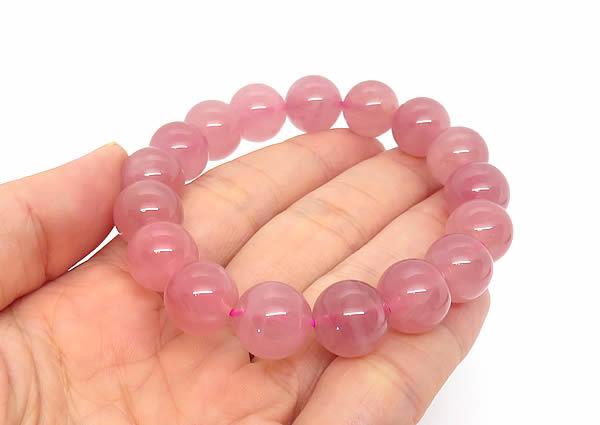楽天市場 ローズクォーツaaaaa ディープローズクォーツ マダガスカル産 ブレスレット 12mm 天然石 パワーストーン 紅水晶 Ma Lina Stone Jewelry