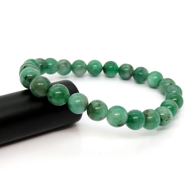 ワン作目物品 エメラルドaaa ブラジル連邦共和国製造 腕輪 7mm 天然石 力磐 地球四はなはだしい宝玉 5ムーンの誕生石 Marchesoni Com Br