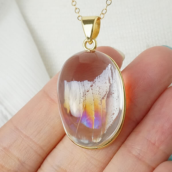 楽天市場】【数量限定】【高品質】天然レインボー水晶 アイリス