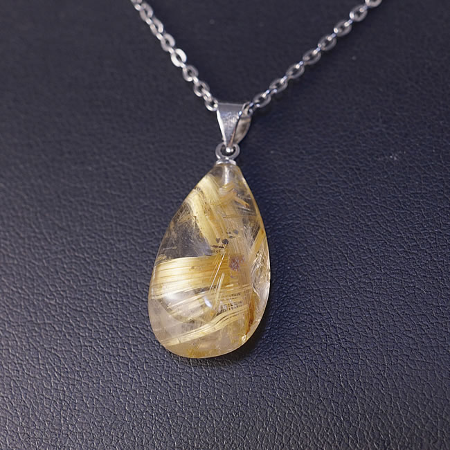 楽天市場】ルチルクォーツ ペンダント ネックレス ダブルポイント 両剣