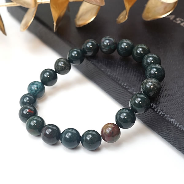 楽天市場】ブラッドストーン 10mm ブレスレット 天然石
