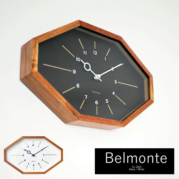 楽天市場】INTERFORM 壁掛け時計 Belmonte（ベルモンテ） CL-3024 WH