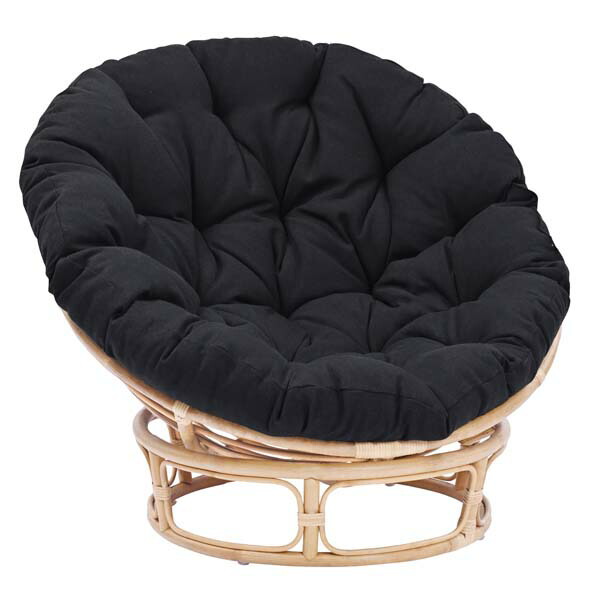 パパサンチェア ラタン パラボラチェア 軽量 クッション ナチュラル