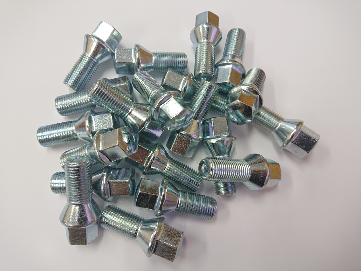 楽天市場】ホイールボルト テーパー 14x1．5 首下60mm 