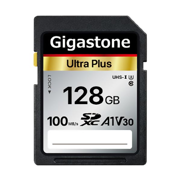 初売り GJSX-128GV3A1 1枚 UHS-1 128GB まとめ SDXCカード A1 U3 Gigastone V30 アクセサリー・部品