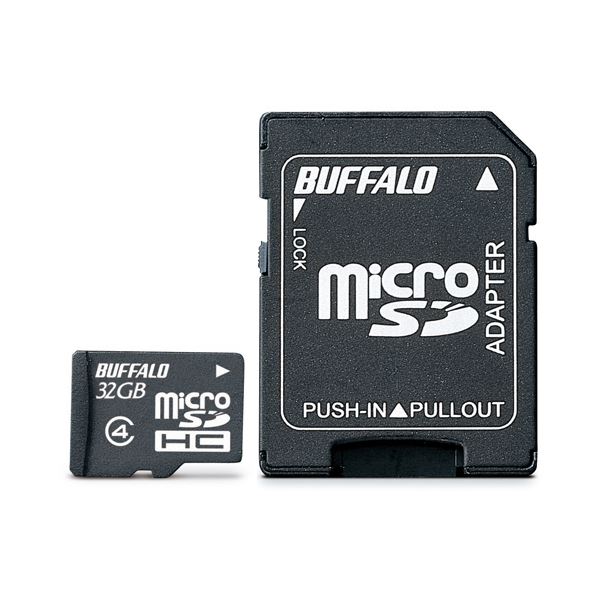 まとめ バッファロー microSDHCカード32GB Class4 防水仕様 SDHC変換アダプター付 RMSD-BS32GAB 1枚 女性が喜ぶ♪