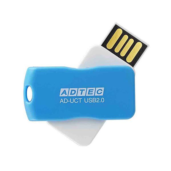 まとめ アドテック USB2.0回転式フラッシュメモリ 16GB ブルー AD-UCTL16G-U2R 1個 最旬ダウン