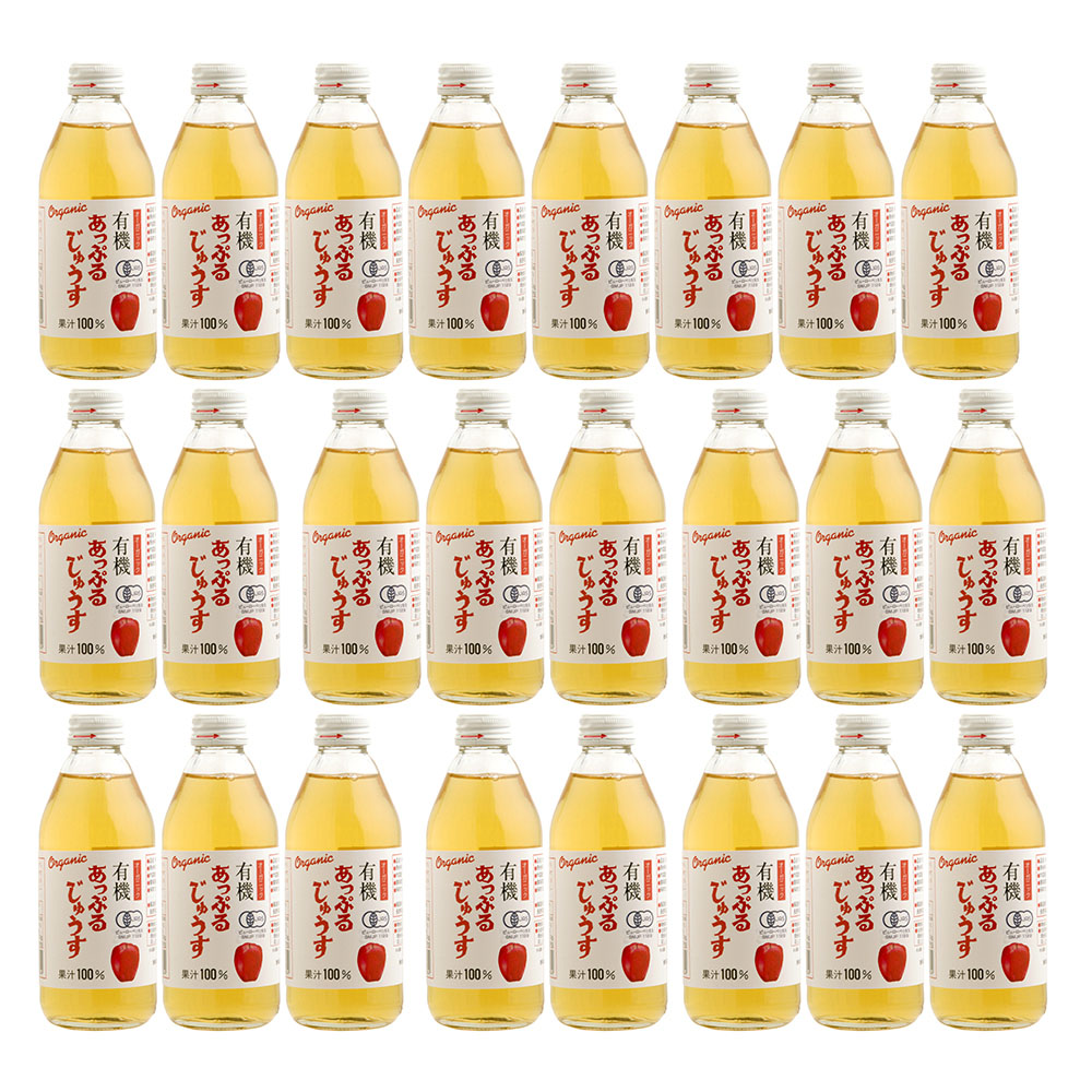 数量は多い 有機あっぷるジュース 250ml×24本 fucoa.cl