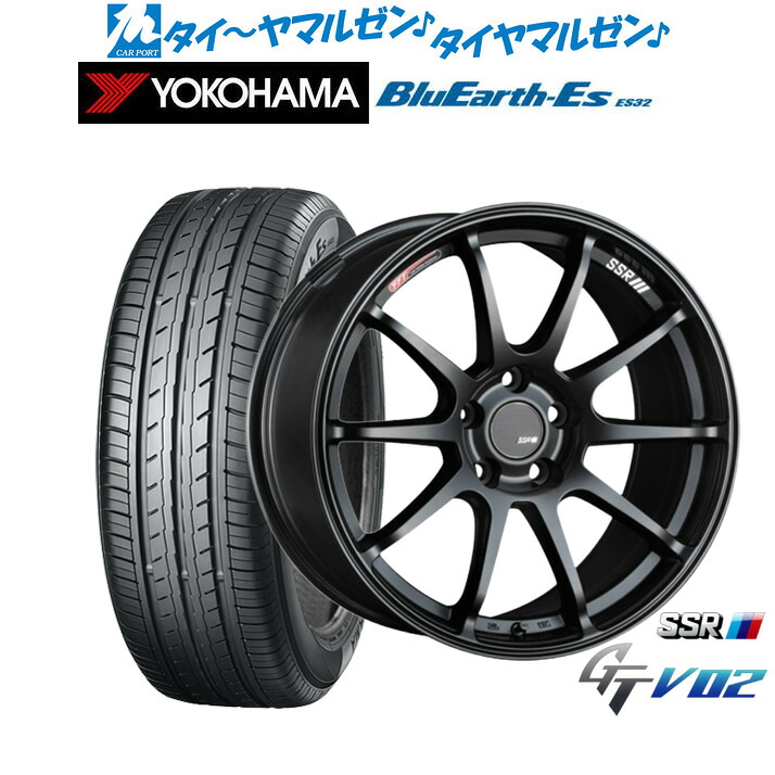 新品 サマータイヤ ホイール4本セット タナベ SSR GT V02 18インチ 7.5J ヨコハマ BluEarth-ES ブルーアースイーエス ES32 225/40R18