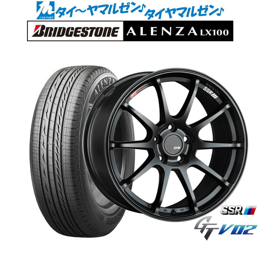 新品 サマータイヤ ホイール4本セット タナベ SSR GT V02 18インチ 7.5J ブリヂストン ALENZA アレンザ LX100 215/50R18