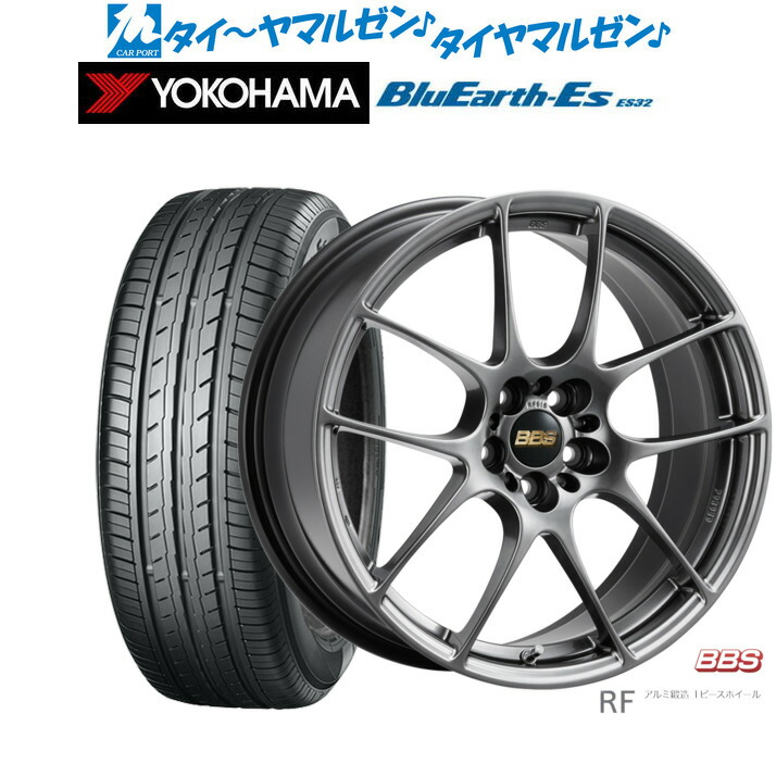 [ﾏﾗｿﾝ期間]P最大42倍&ｸｰﾎﾟﾝ配布 新品 サマータイヤ ホイール4本セット BBS JAPAN RF 18インチ 7.5J ヨコハマ BluEarth-ES ブルーアースイーエス ES32 225/55R18