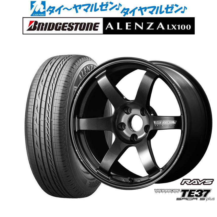 新品 サマータイヤ ホイール4本セットレイズ ボルクレーシング TE37 サーガ S-plus18インチ 8.0Jブリヂストン ALENZA アレンザ LX100215/50R18|カーポートマルゼン 店