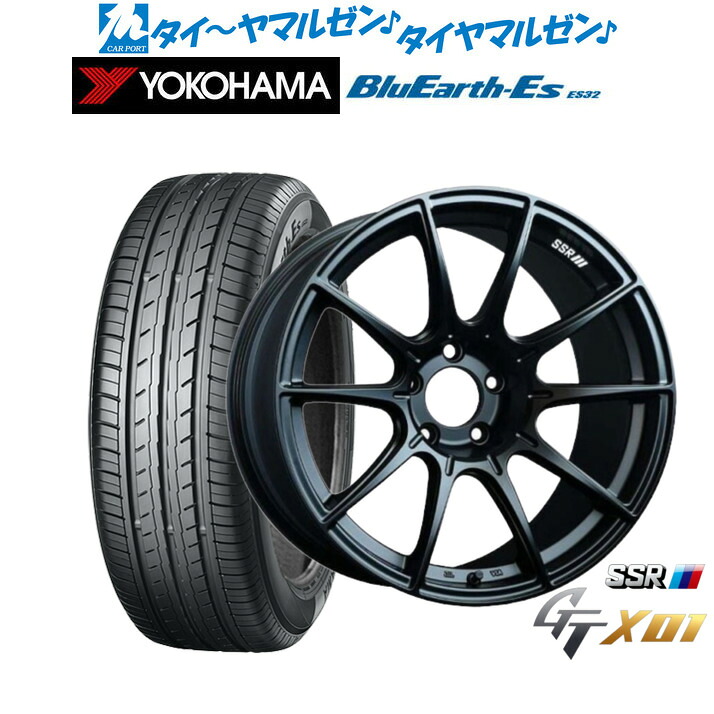 [マラソン期間]割引クーポン配布新品 サマータイヤ ホイール4本セットタナベ SSR GT X0118インチ 7.5Jヨコハマ BluEarth-ES ブルーアースイーエス ES32225/45R18｜カーポートマルゼン 店
