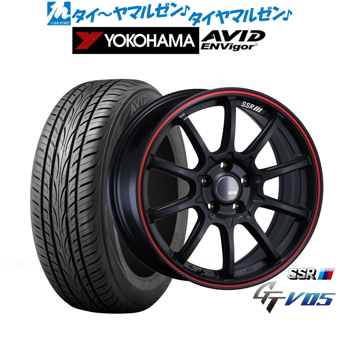 新品 サマータイヤ ホイール4本セットタナベ SSR GT V0517インチ 7.0Jヨコハマ AVID エンビガー (S321)215/45R17|カーポートマルゼン 店
