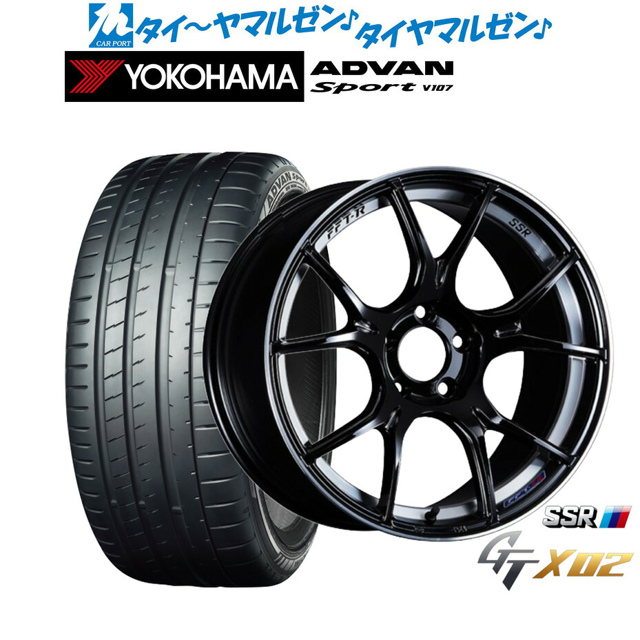 新品 サマータイヤ ホイール4本セット タナベ SSR GT X02 18インチ 7.5J ヨコハマ ADVAN アドバン Sport (V107) 245/45R18