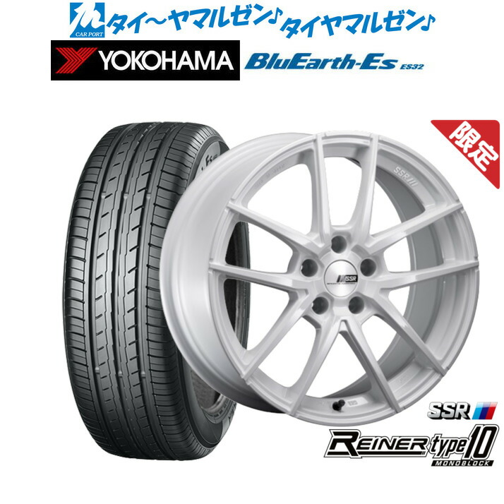[ﾏﾗｿﾝ期間]P最大42倍&ｸｰﾎﾟﾝ配布 新品 サマータイヤ ホイール4本セット タナベ SSR ライナー タイプ10 モノブロック 18インチ 7.5J ヨコハマ BluEarth-ES ブルーアースイーエス ES32 215/40R18
