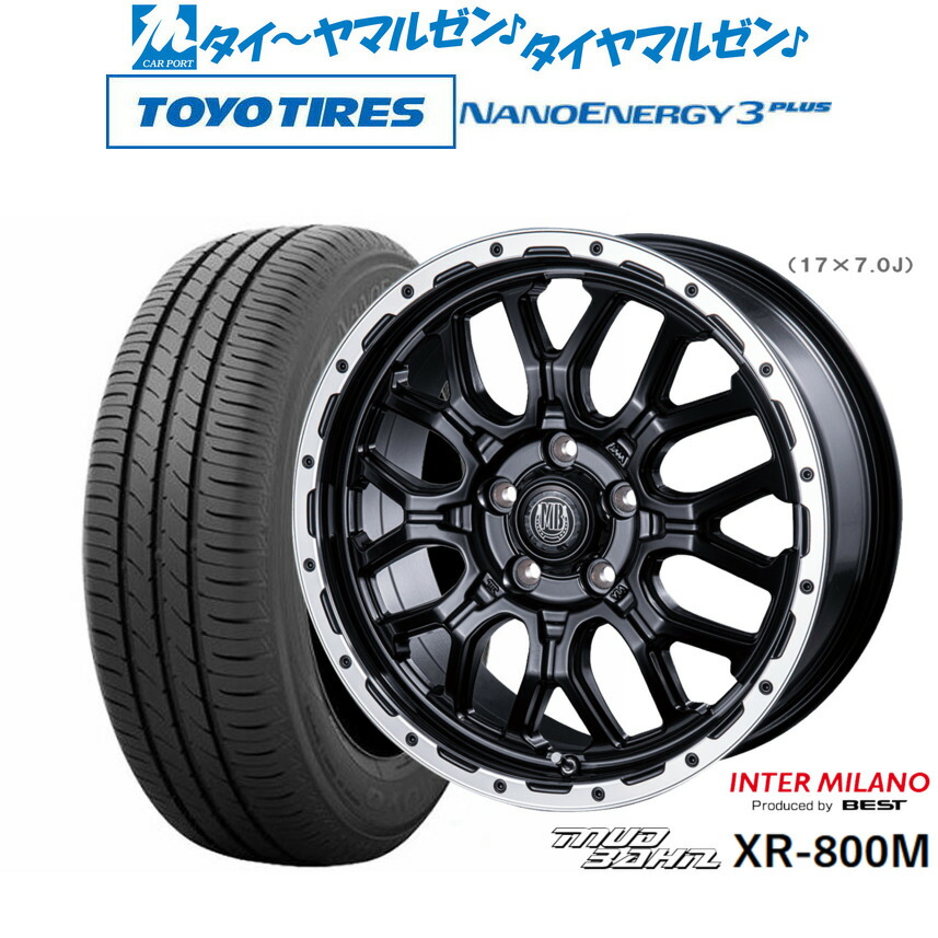 新品 サマータイヤ ホイール4本セットインターミラノ マッドバーン XR-800M17インチ 7.0Jトーヨータイヤ NANOENERGY ナノエナジー 3プラス 225/50R17|カーポートマルゼン 店