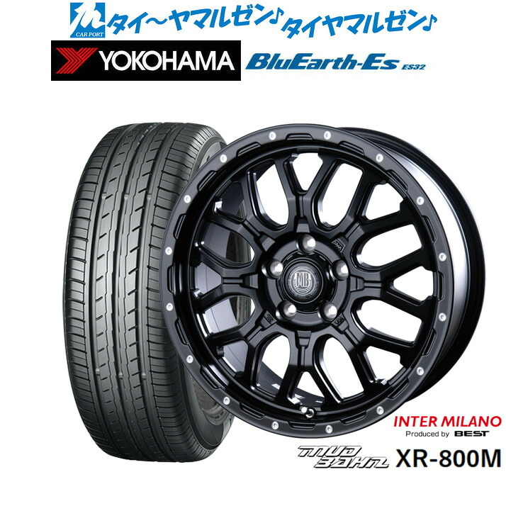 新品 サマータイヤ ホイール4本セット インターミラノ マッドバーン XR-800M 17インチ 7.0J ヨコハマ BluEarth-ES ブルーアースイーエス ES32 225/50R17