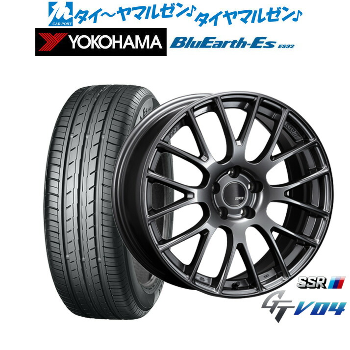 [マラソン期間]割引クーポン配布新品 サマータイヤ ホイール4本セットタナベ SSR GT V0417インチ 7.0Jヨコハマ BluEarth-ES ブルーアースイーエス ES32215/60R17｜カーポートマルゼン 店