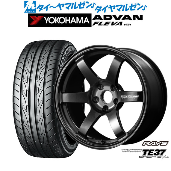 [ﾏﾗｿﾝ期間]P最大42倍&ｸｰﾎﾟﾝ配布 新品 サマータイヤ ホイール4本セット レイズ ボルクレーシング TE37 サーガ S-plus 18インチ 7.5J ヨコハマ ADVAN アドバン フレバ V701 215/40R18 401,000円