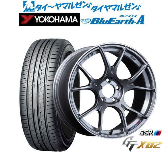 新品 サマータイヤ ホイール4本セット タナベ SSR GT X02 18インチ 7.5J ヨコハマ BluEarth ブルーアース A (AE50) 235/55R18