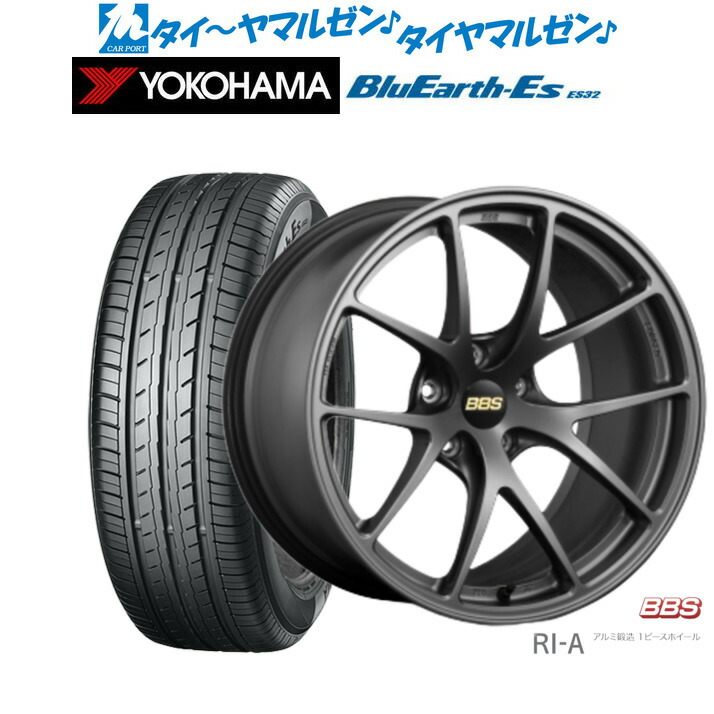 [ﾏﾗｿﾝ期間]P最大42倍&ｸｰﾎﾟﾝ配布 新品 サマータイヤ ホイール4本セット BBS JAPAN RI-A 18インチ 8.5J ヨコハマ BluEarth-ES ブルーアースイーエス ES32 215/45R18