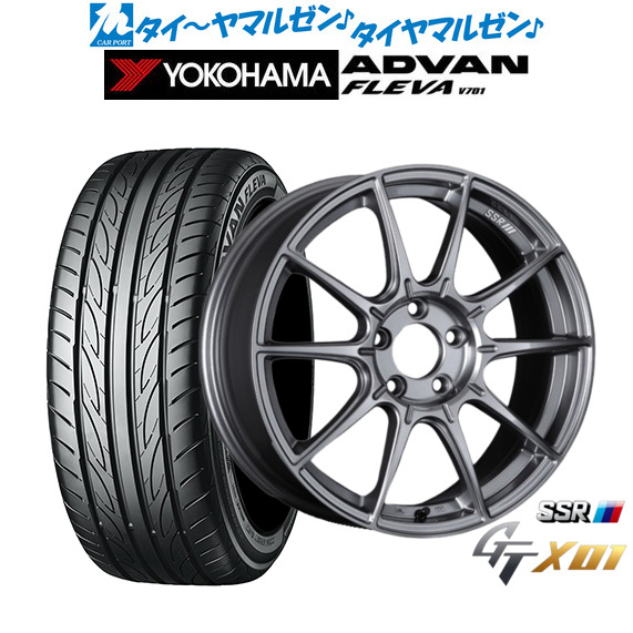 新品 サマータイヤ ホイール4本セットタナベ SSR GT X0118インチ 7.5Jヨコハマ ADVAN アドバン フレバ V701215/40R18|カーポートマルゼン 店