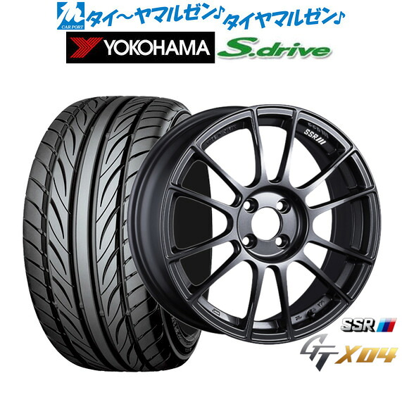 新品 サマータイヤ ホイール4本セット タナベ SSR GT X04 16インチ 5.0J ヨコハマ DNA S.drive ドライブ (ES03/ES03N) 165/45R16