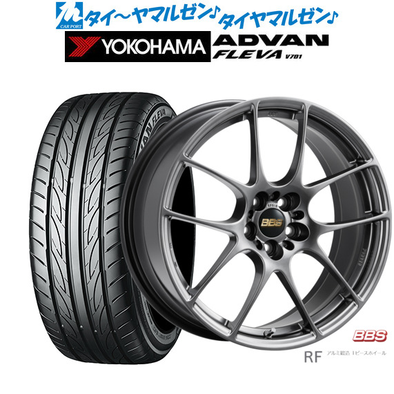 [ﾏﾗｿﾝ期間]P最大42倍&ｸｰﾎﾟﾝ配布 新品 サマータイヤ ホイール4本セット BBS JAPAN RF 18インチ 7.5J ヨコハマ ADVAN アドバン フレバ V701 235/50R18